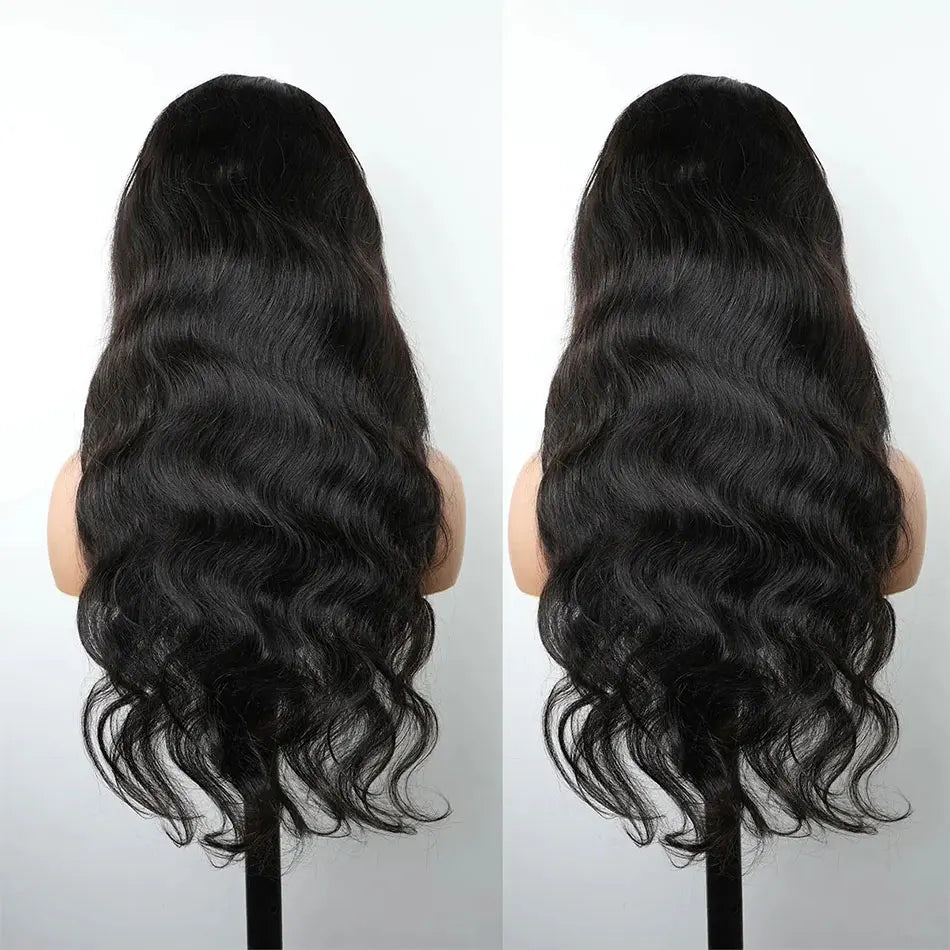 Body Wave - Glueless HD Transparent Pre Bleached Lace Closure Ready to Wear Wig