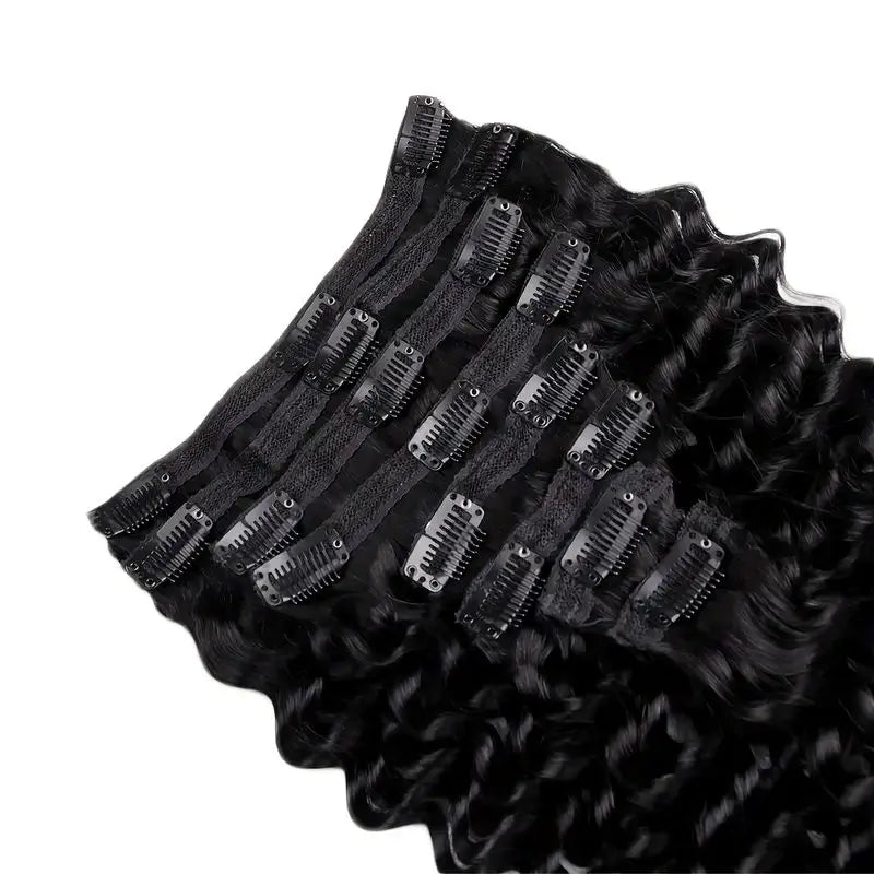 Deep Wave Human Hair Clip Ins