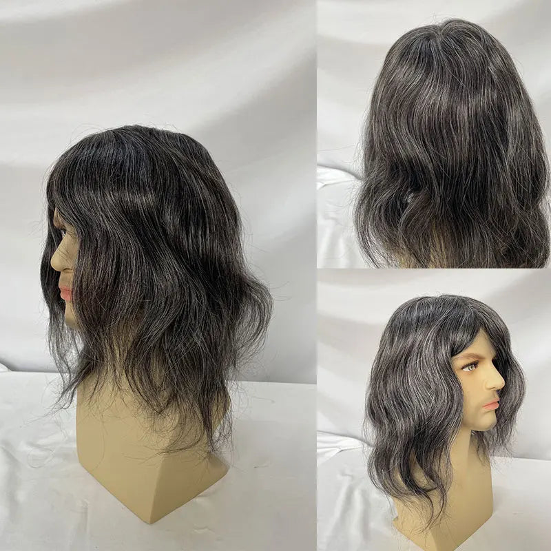 12inch Long Human Hair, Thin Skin Base PU Toupee/Replacement Units - Various Options Available