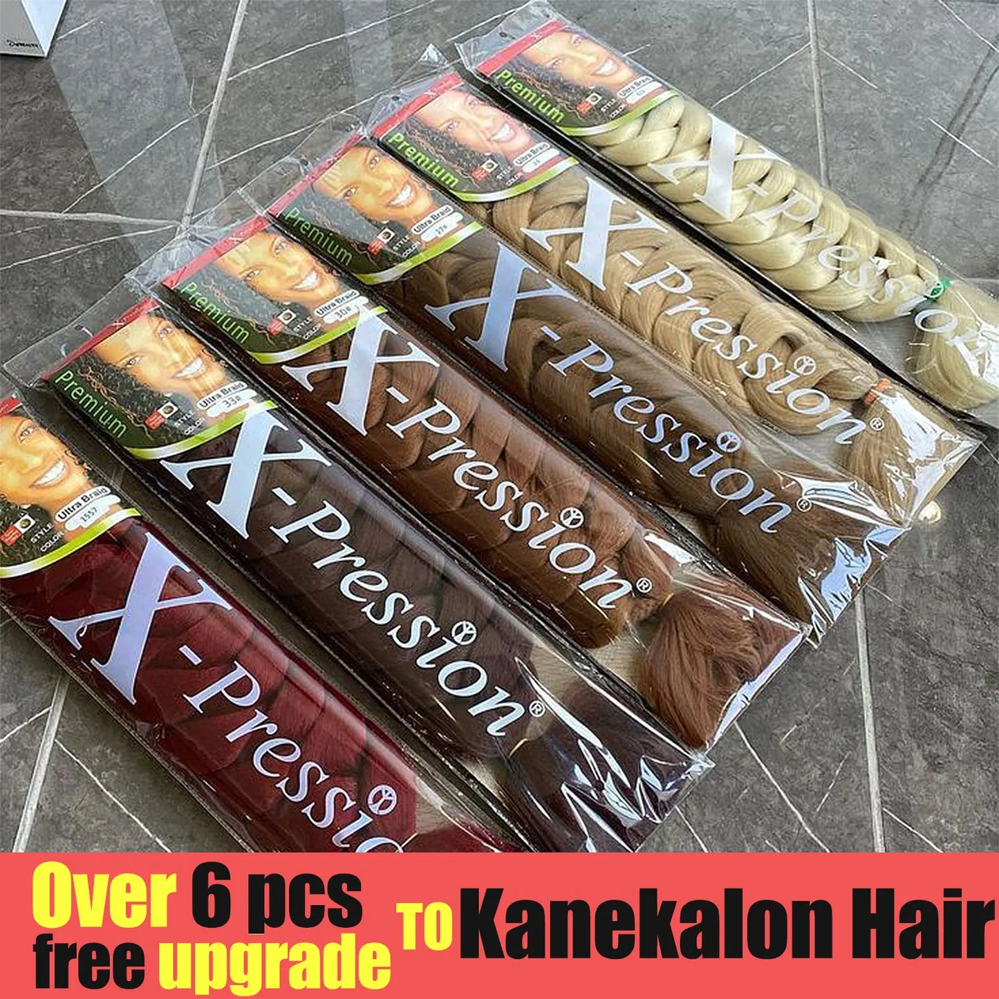 Xpression Kanekalon Synthetic Braiding Hair - Various Colors Available