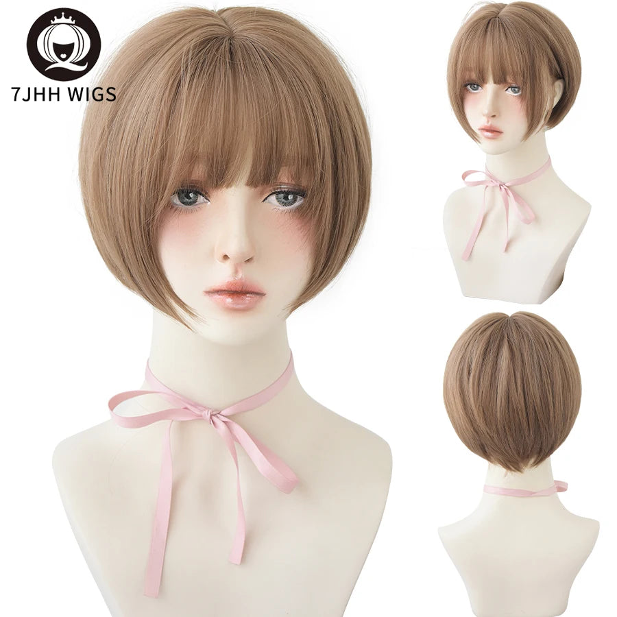 Short Bob Synthetic Wig - Various Colors Available