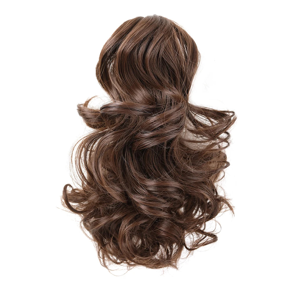 Short Synthetic Curly Claw Clip On Ponytails