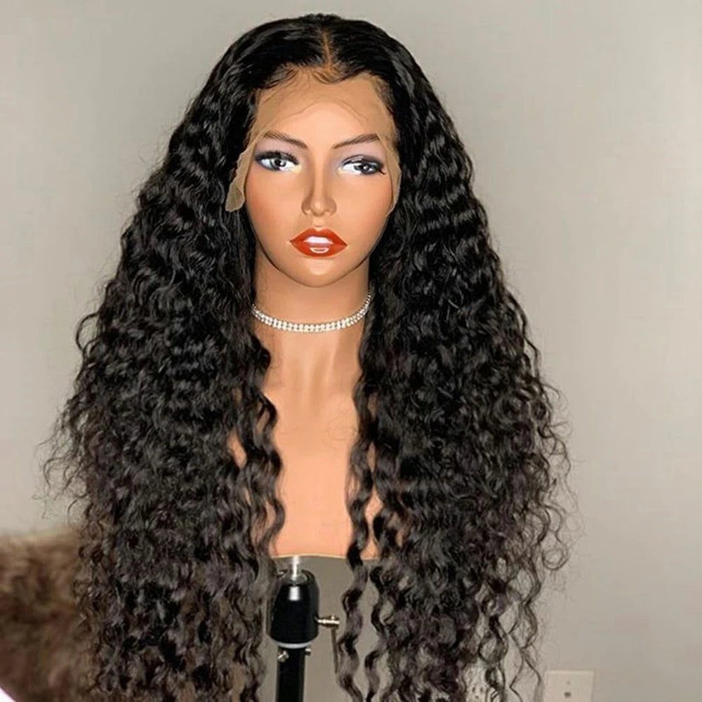 Peruvian Water Wave - 13x6 Transparent Lace Front Human Hair Glueless Wig