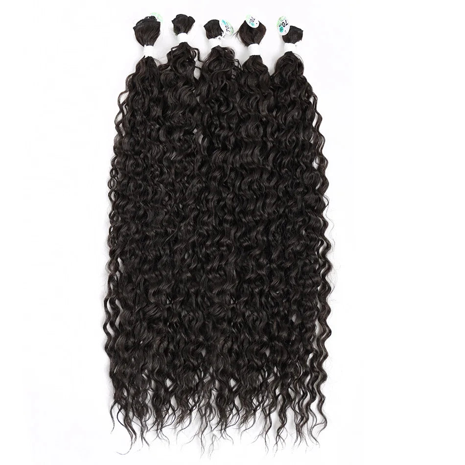 Kinky Curly Bundles Synthetic Hair - Various Colors Available