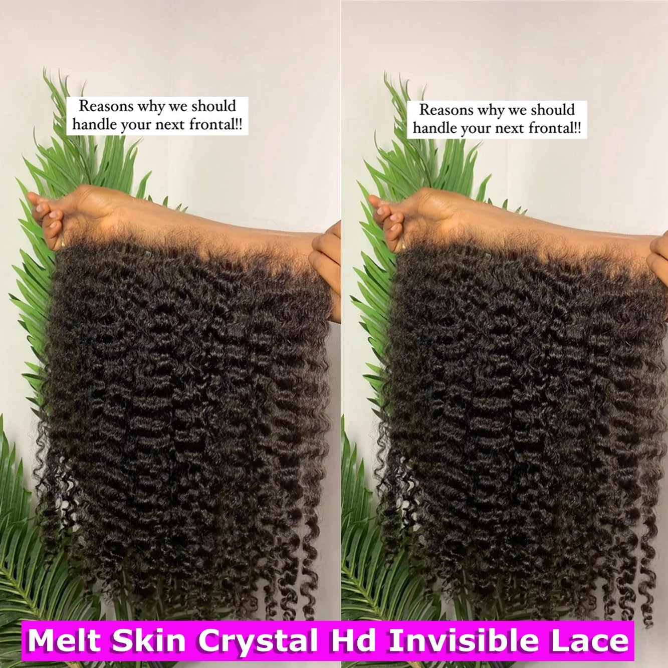Deep Wave HD Invisible Lace Frontal - Melt Skin Pre Plucked Virgin Hair