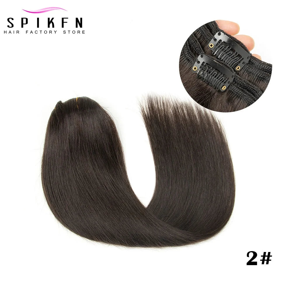 Straight 100% Human Hair Clip Ins - Various Options Available