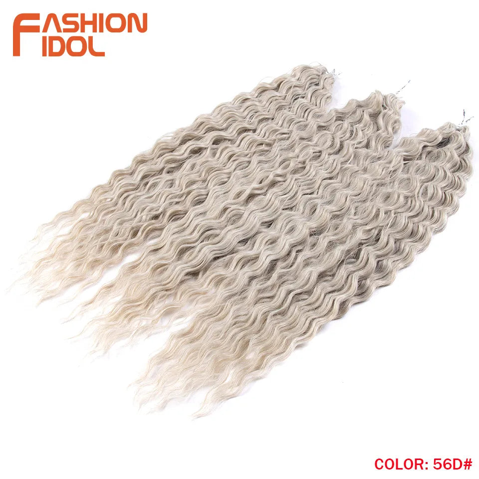 Water Wave Synthetic Crochet Hair 24 Inch - Various Colors Available