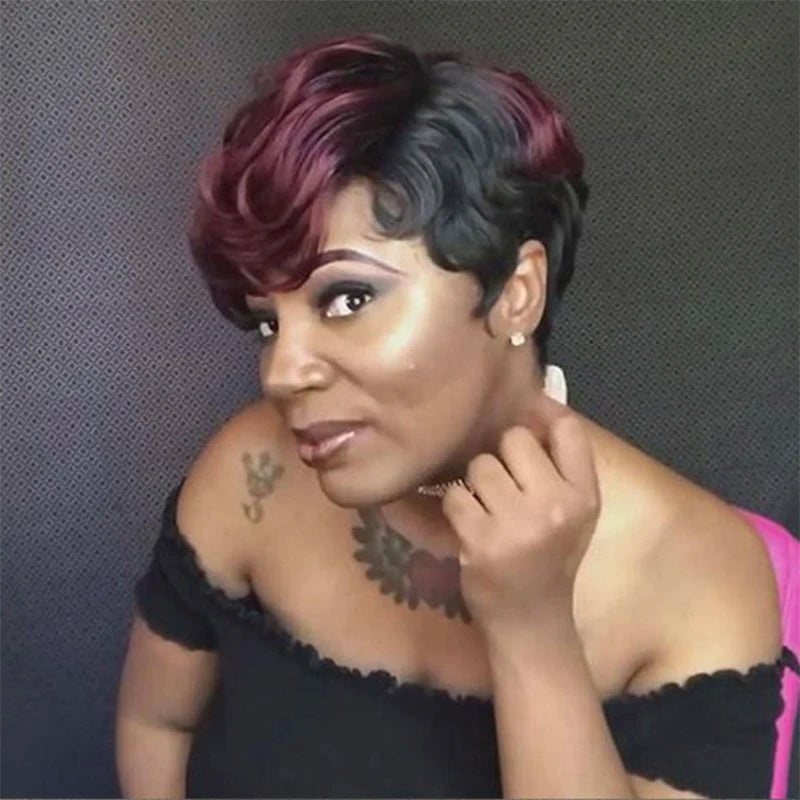 Synthetic Short Cut Curly Wig - Various Colors Available