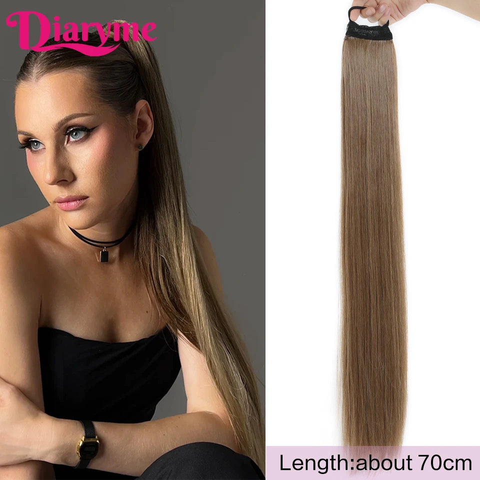 Long Straight Synthetic Ponytails - Various Options Available
