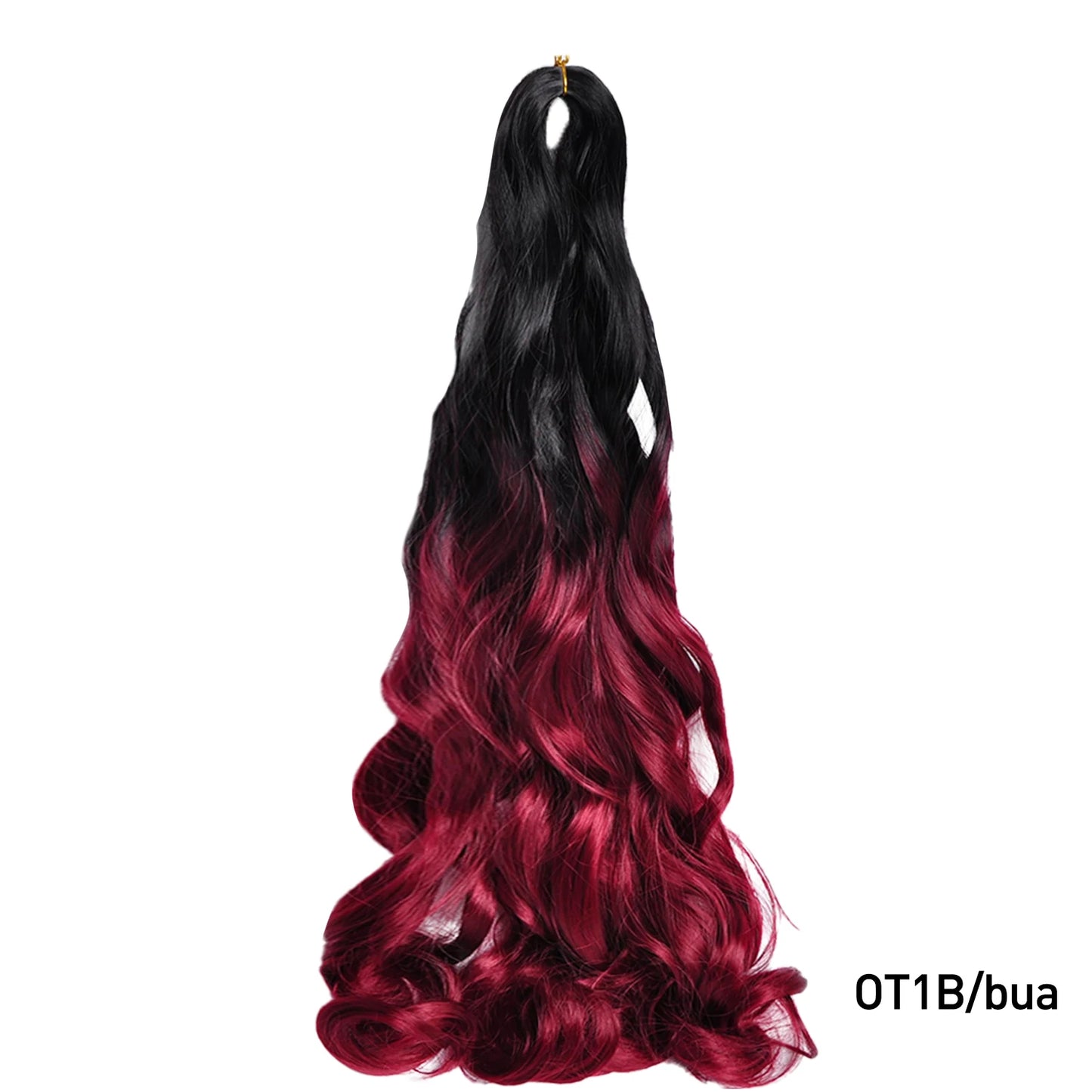 French Spiral Curls Pre Stretched Loose Synthetic Braiding Hair