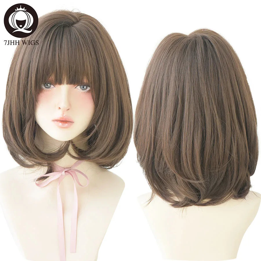 Short Bob Synthetic Wig - Various Colors Available
