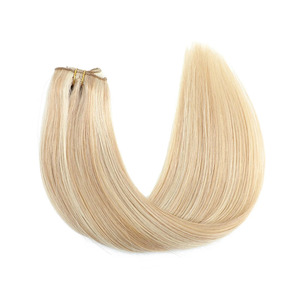 3 Pieces Bone Straight Human Hair Clip Ins