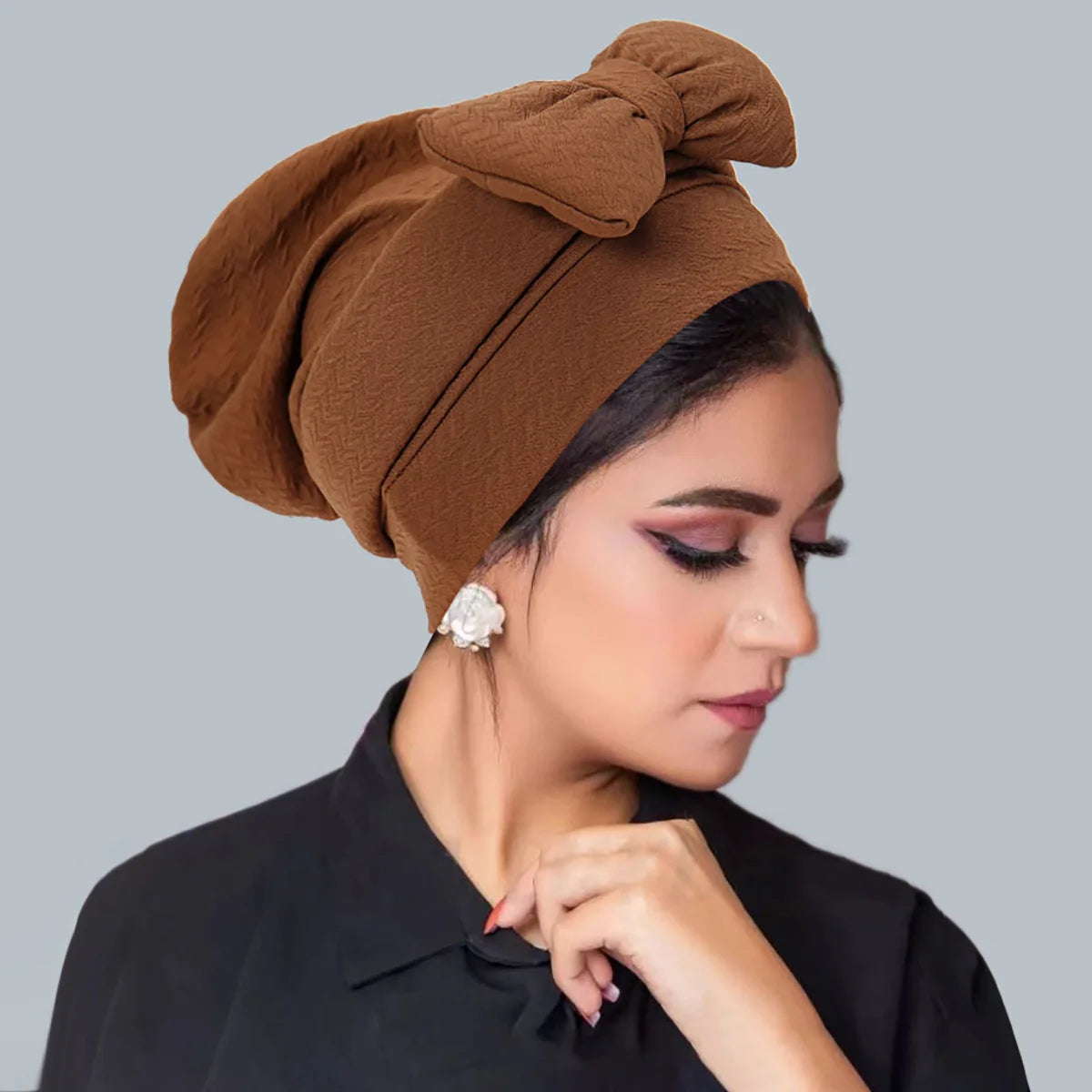 Women's Pleated Turbans in Various Colors