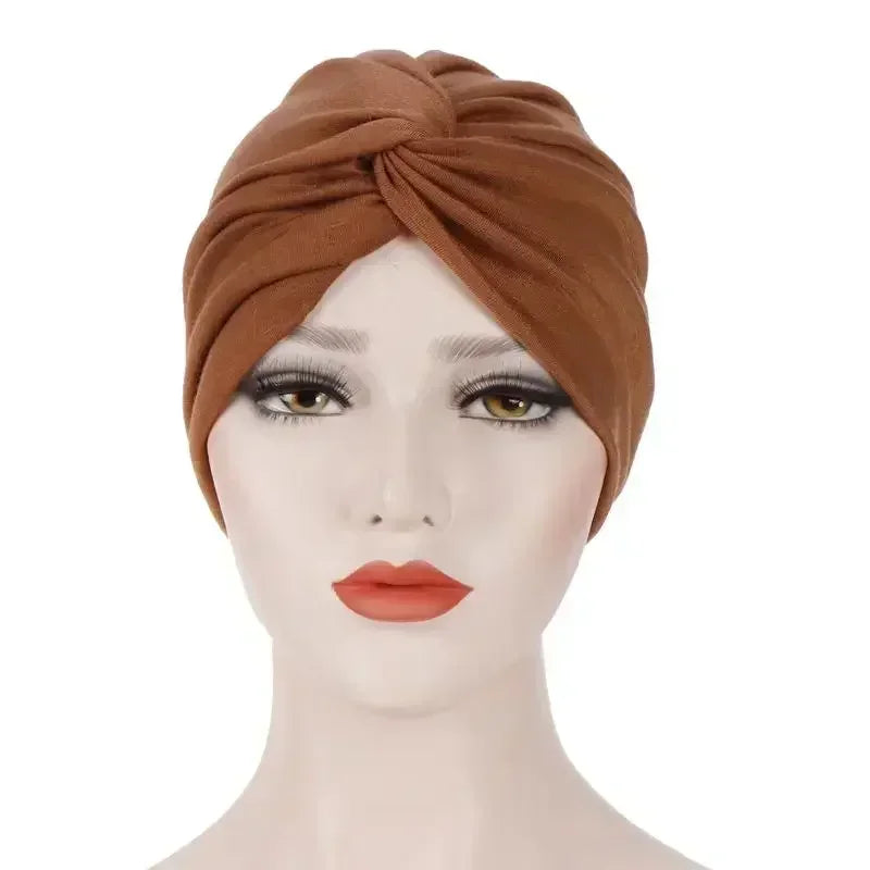 Women's Pleated Turbans in Various Colors