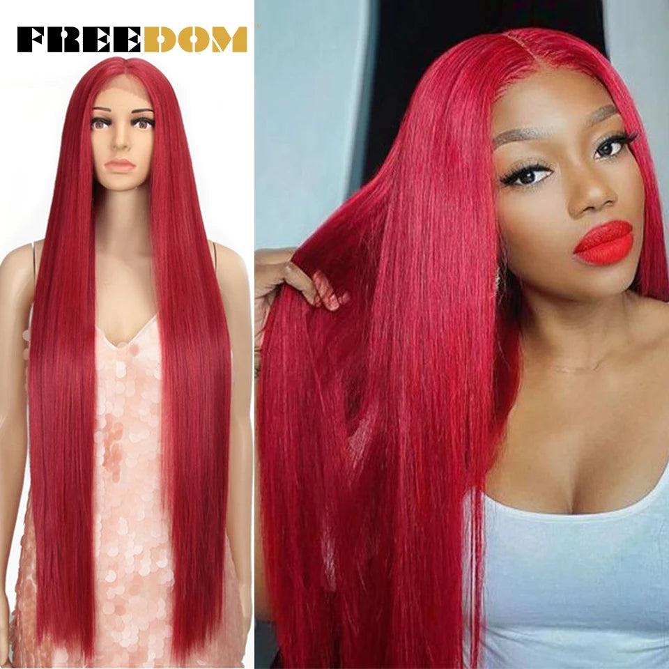 Straight Synthetic Lace Front Wigs - Various Colors Available