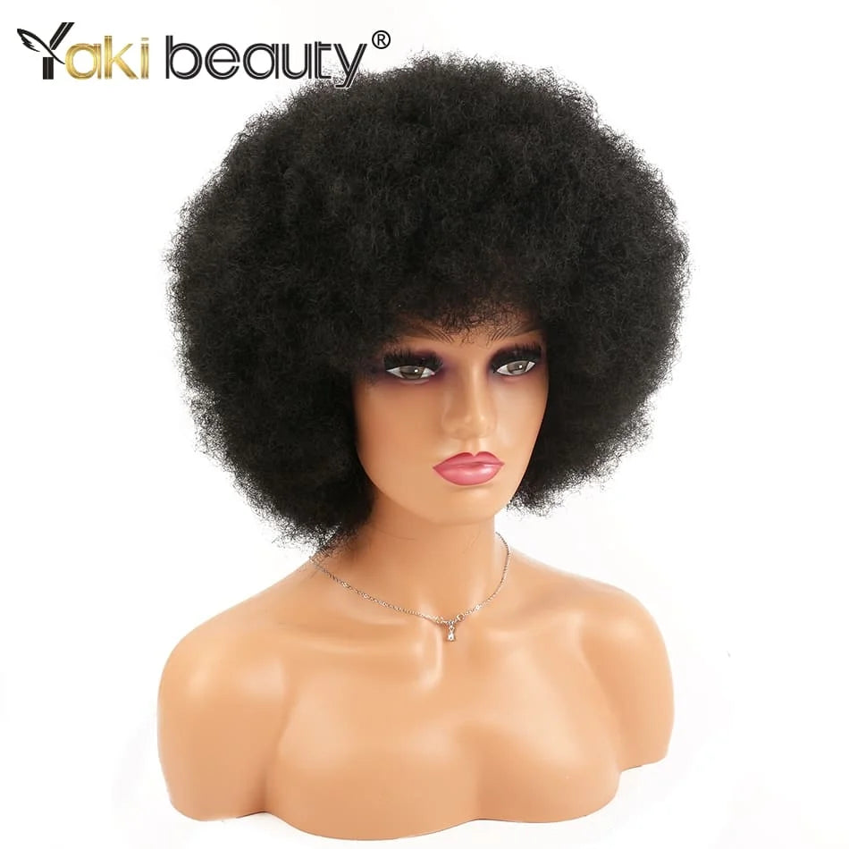 Synthetic Afro Kinky Curly Wigs - Various Colors Available