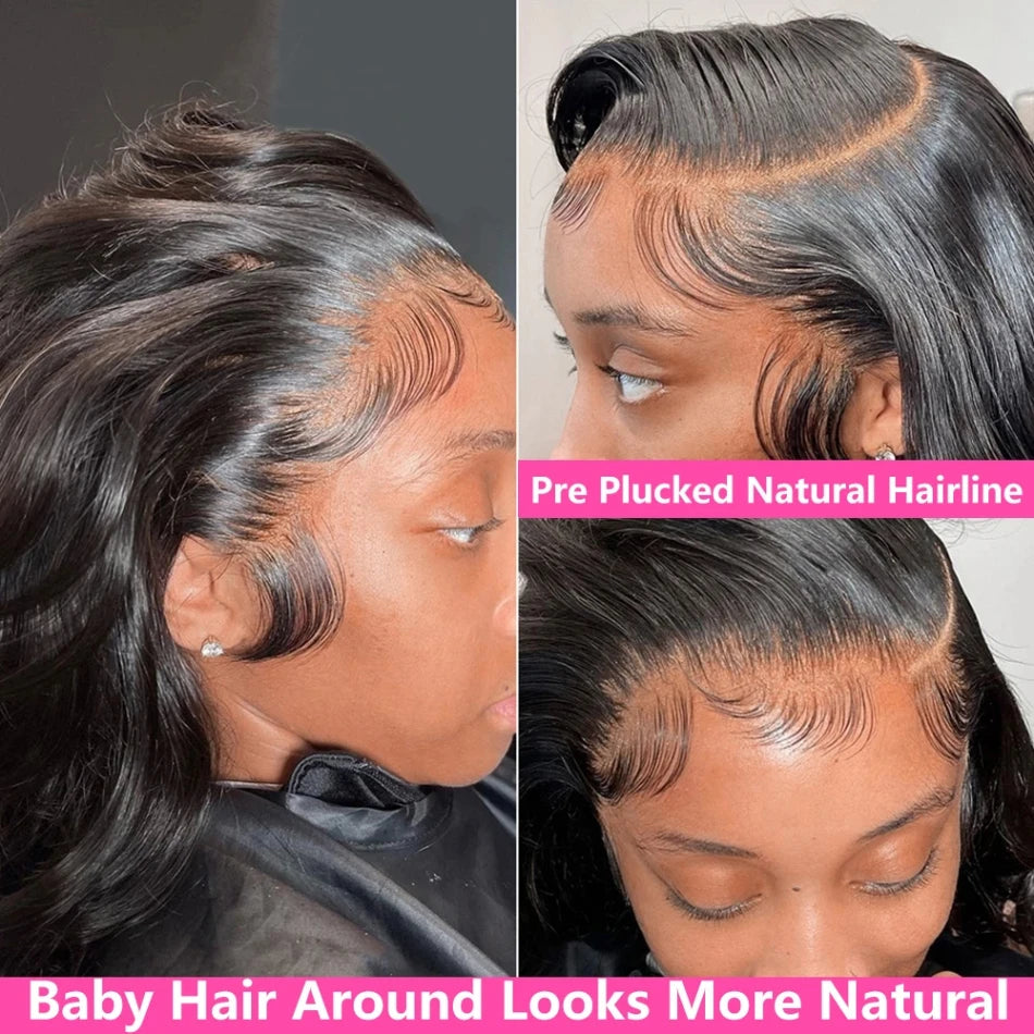 Body Wave - Pre Plucked Transparent HD Lace Frontal Human Hair Wig