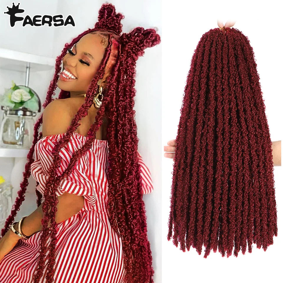 Butterfly Locs Crochet Synthetic Hair - Various Colors Available