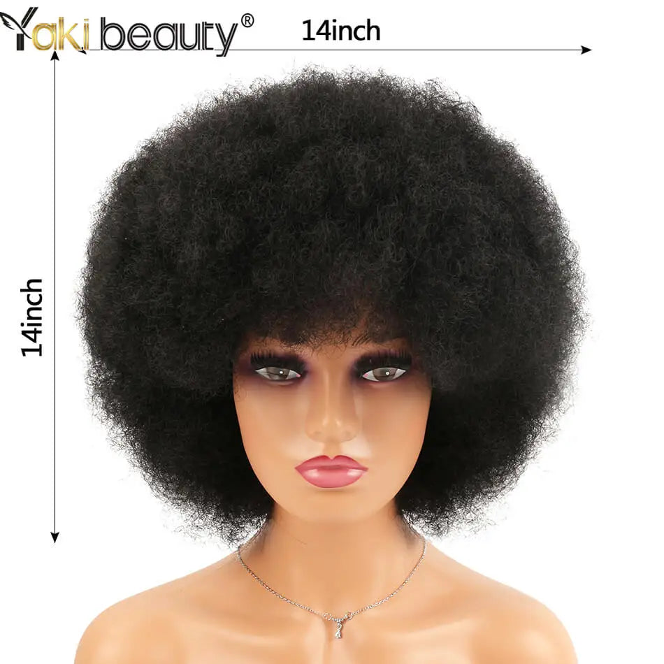 Synthetic Afro Kinky Curly Wigs - Various Colors Available