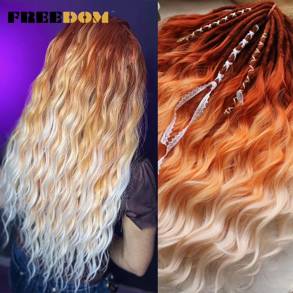 Deep Water Wave Synthetic 24inch Long Crochet Hair