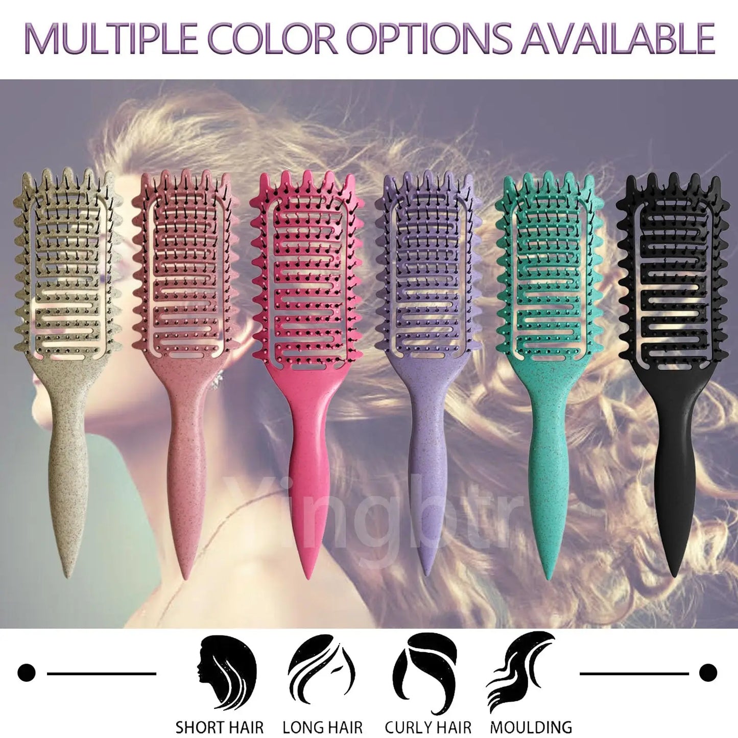 Multi-purpose Hair Styling Brush - Various Colors Available