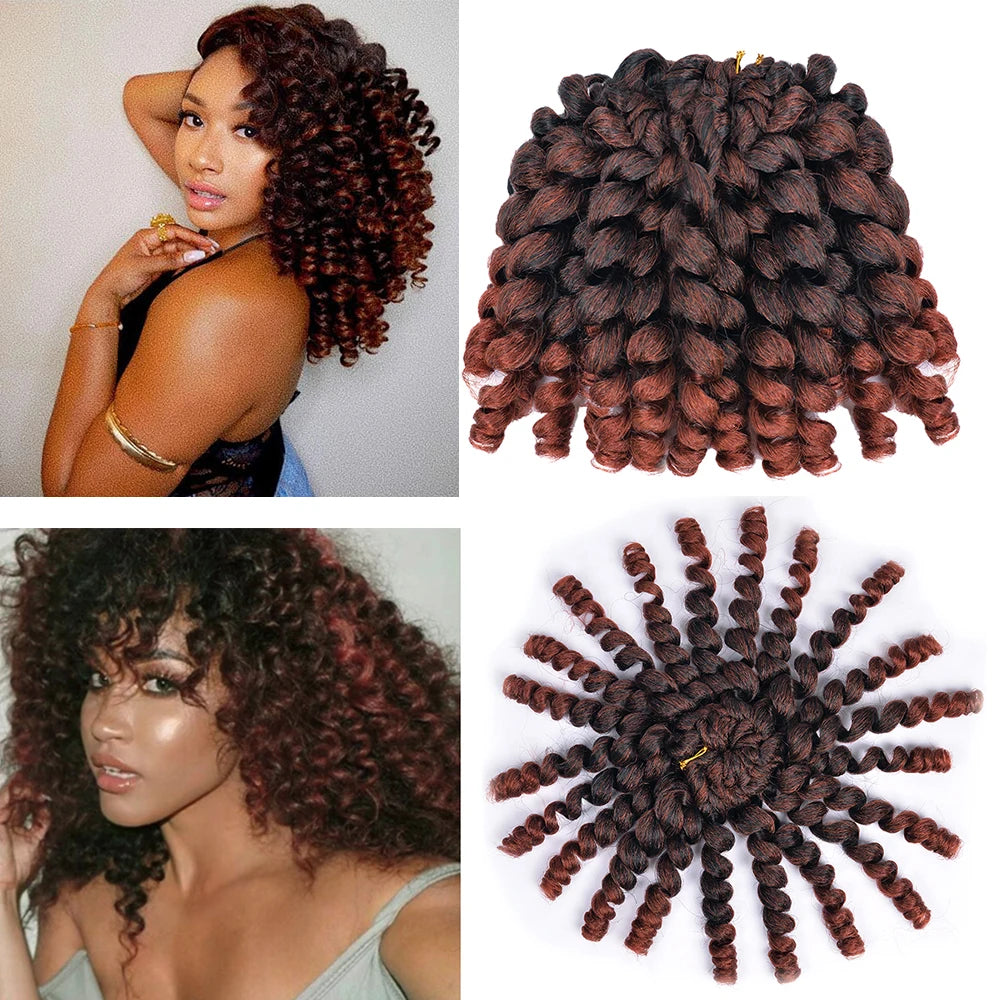 Jumpy Wand Curl Synthetic Crochet Hair