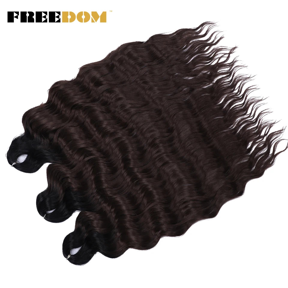Deep Water Wave Synthetic 24inch Long Crochet Hair