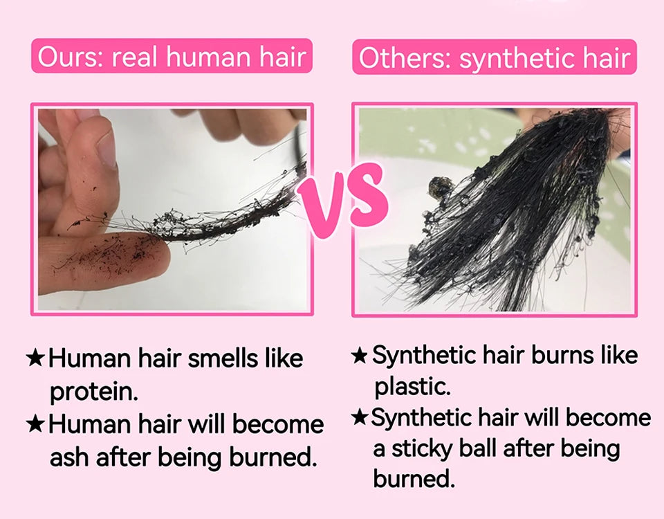 U & V Part Body Wave Human Hair Wigs
