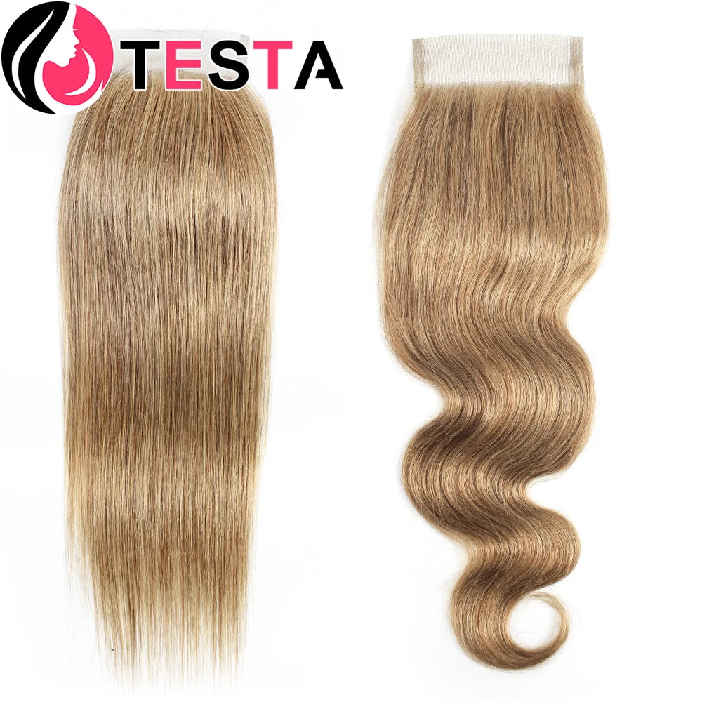 Remy Hair Pre Plucked Swiss Lace 4X4 Lace Straight Transparent Closure