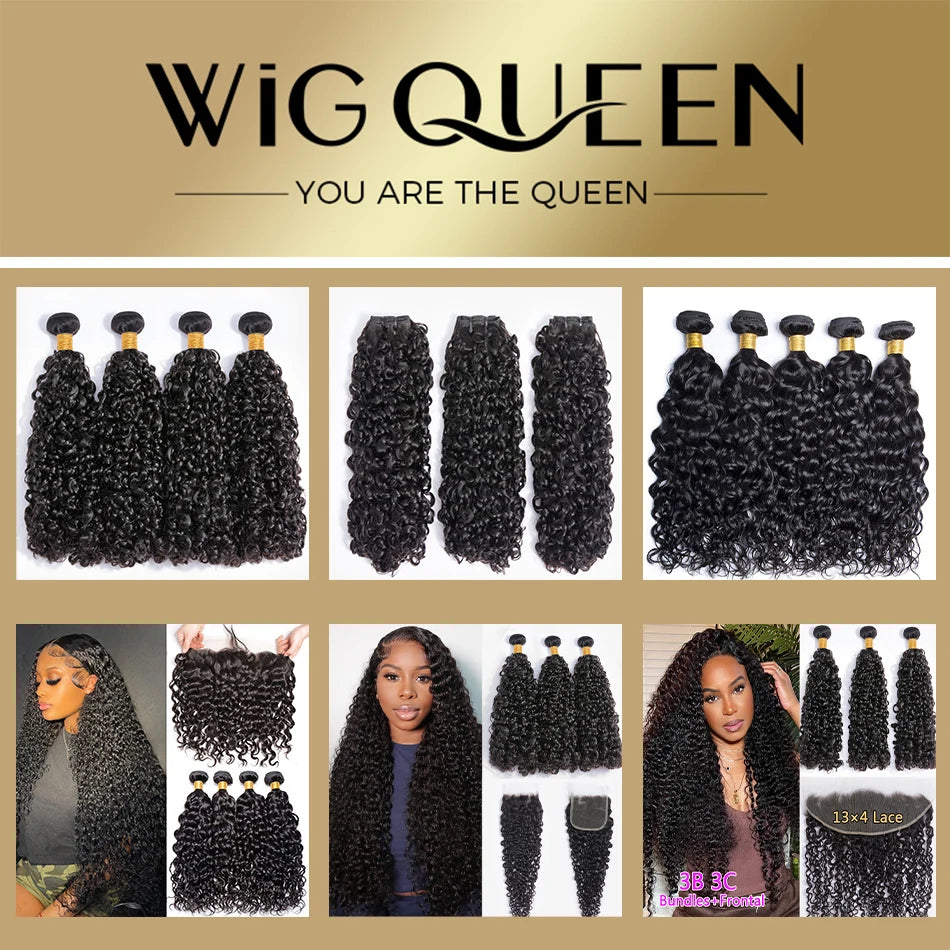 Deep Curly Brazilian Unprocessed Human Hair Weave Bundles