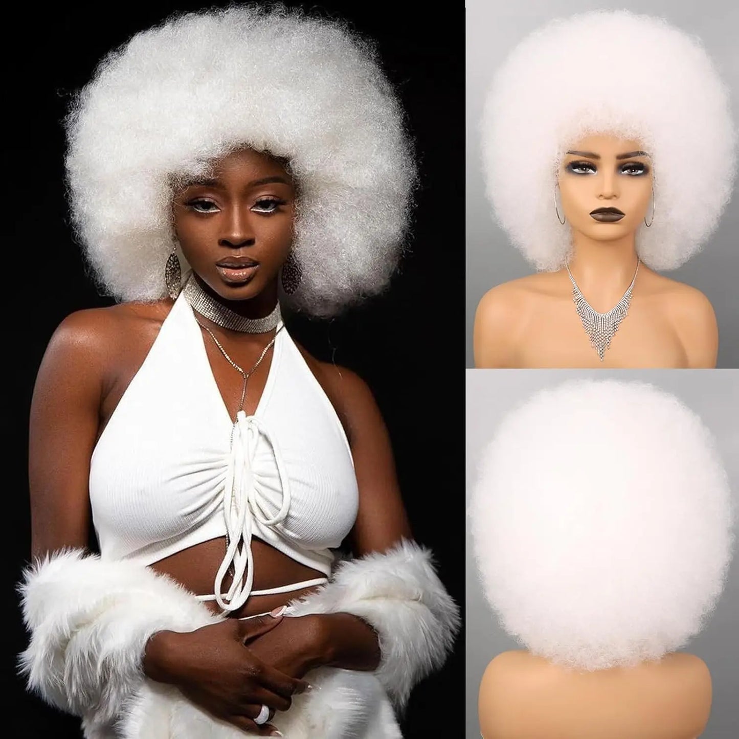 Afro Synthetic Wigs - Various Colors Available