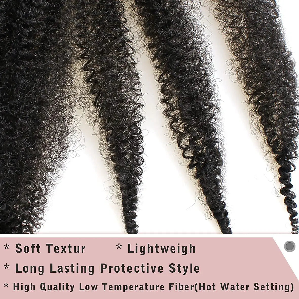 Afro Kinky Marley Twist Braiding /Crochet Synthetic Hair - Various Colors Available