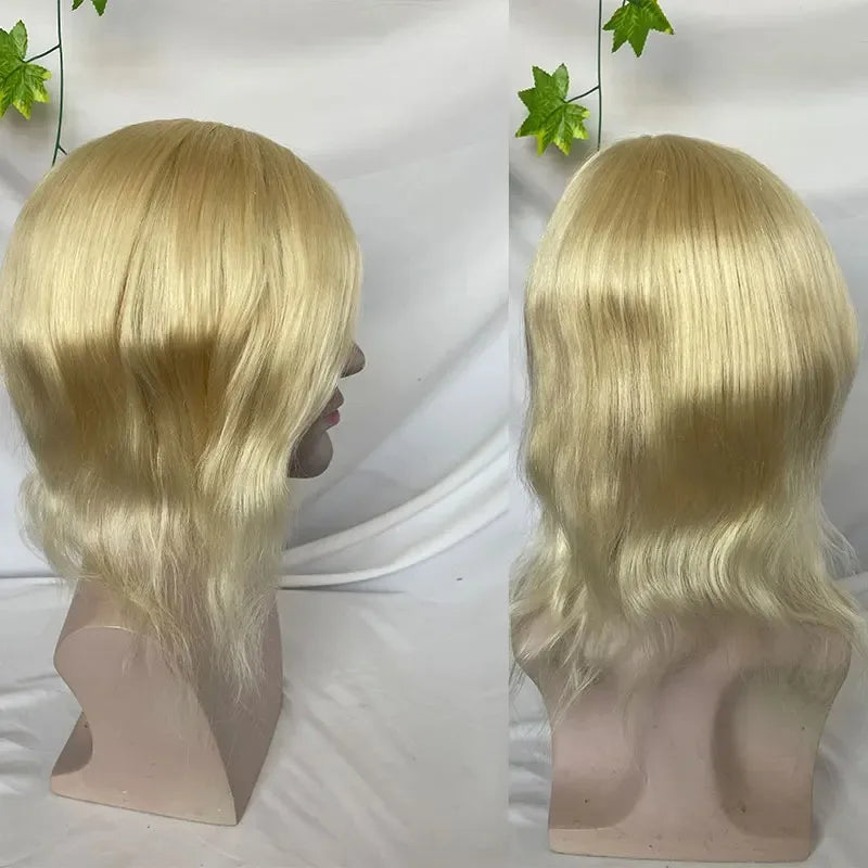 12inch Long Human Hair, Thin Skin Base PU Toupee/Replacement Units - Various Options Available