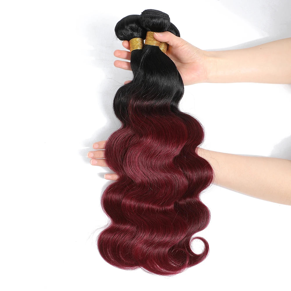 Ombre Body Wave 100% Unprocessed Virgin Brazilian Human Hair