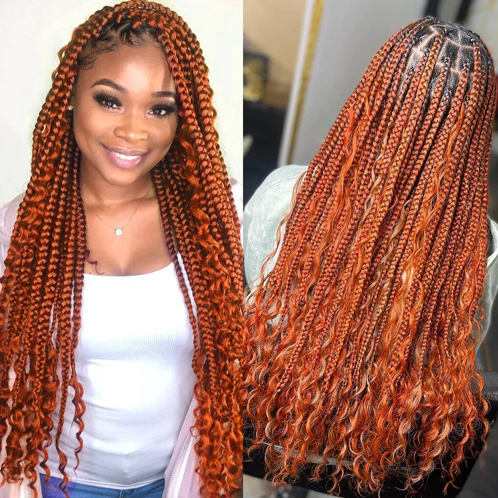 Brazilian Deep Wave Human Hair Braiding -  (Boho Braids)