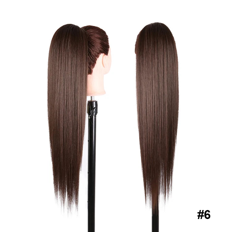 Long Synthetic Clip In Drawstring Ponytails - Various Options Available