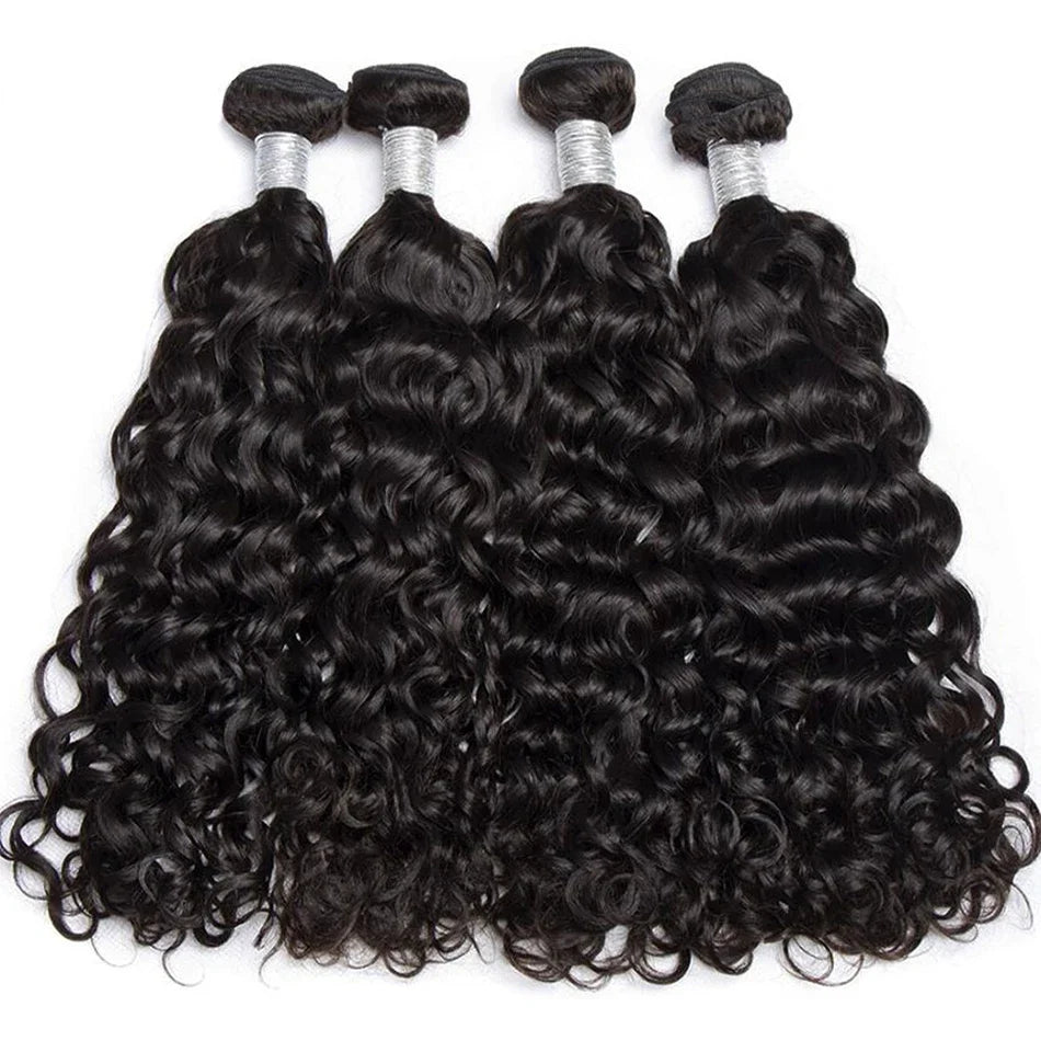 Peruvian Water Wave Human Hair 100% Unprocessed Virgin Bundles