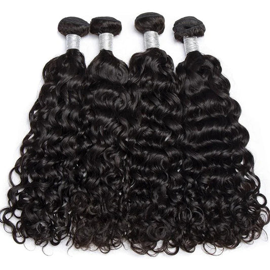 Peruvian Water Wave Human Hair 100% Unprocessed Virgin Bundles