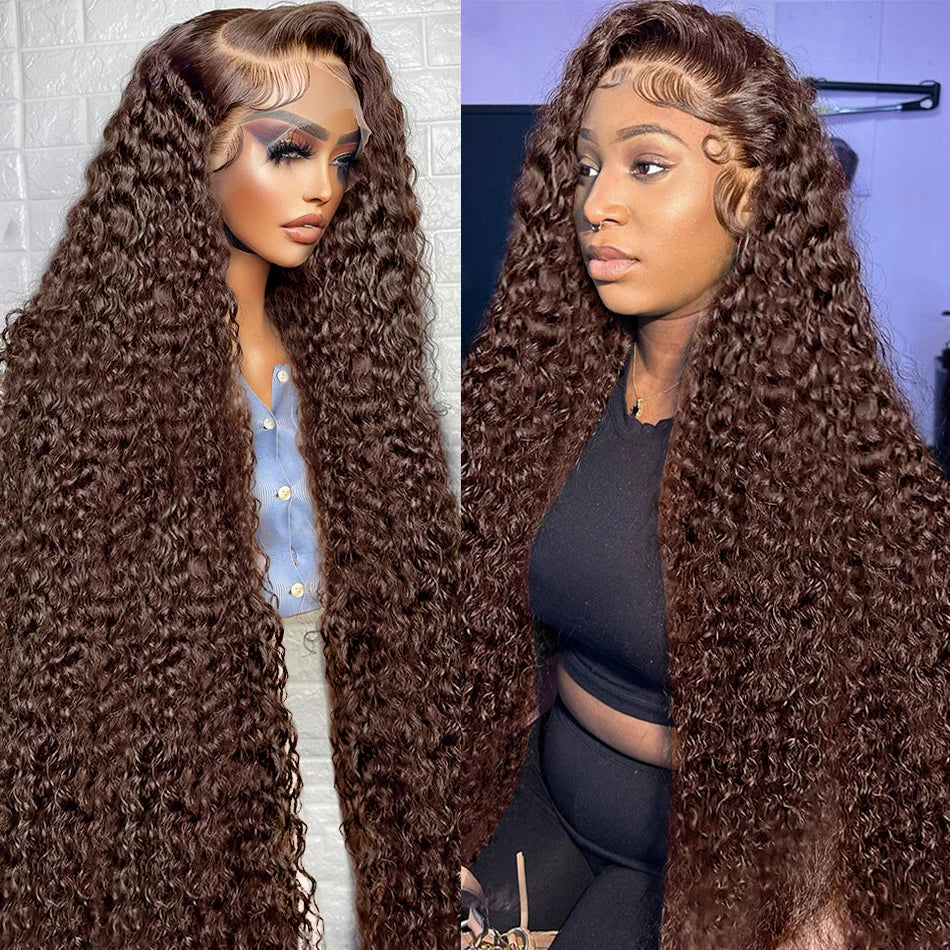 Deep Water Wave Curly - HD Lace Frontal Human Hair Wig