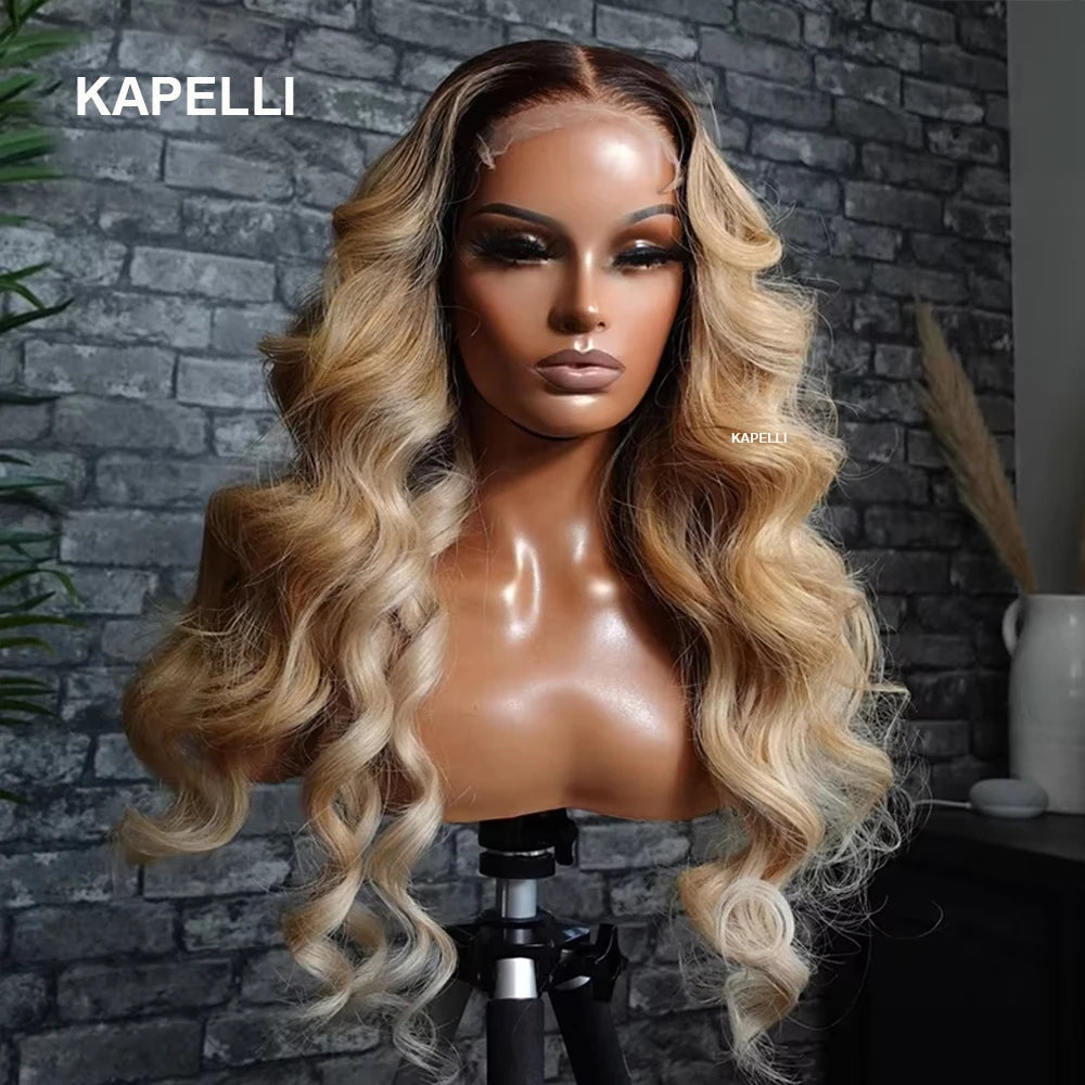 Ombre Blonde Body Wave Bundles - Brazilian Remy 100% Unprocessed Human Hair