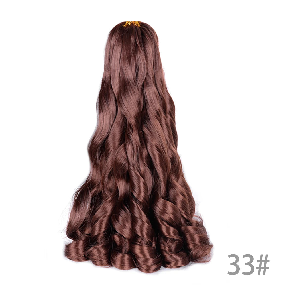 Loose French Spiral Curl Synthetic Pre-Stretched Braiding Hair