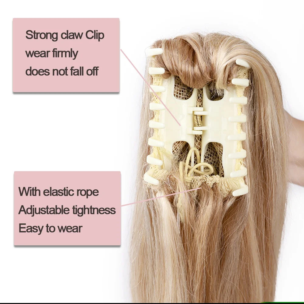 Straight Clip On 100% Human Hair Ponytails - Various Options Available
