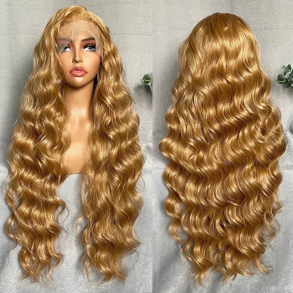 Synthetic Body Wave Lace Front Wigs With Baby Hair - Various Colors Available