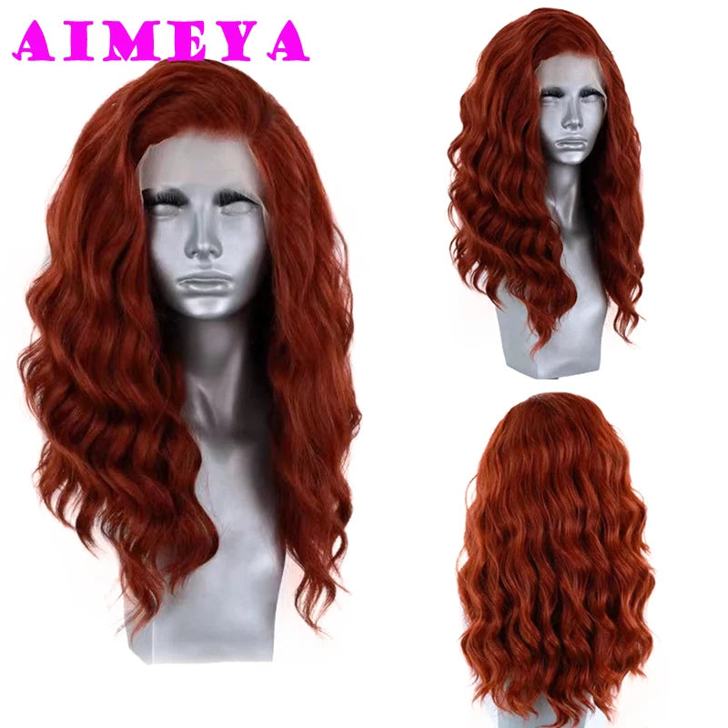 Water Wave Short Synthetic Lace Front Wigs - Various Colors Available