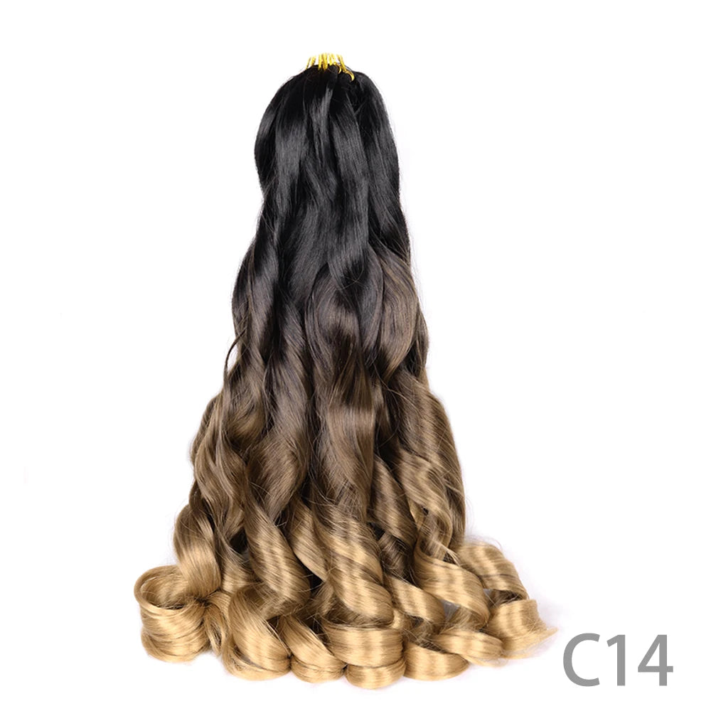 Loose French Spiral Curl Synthetic Pre-Stretched Braiding Hair