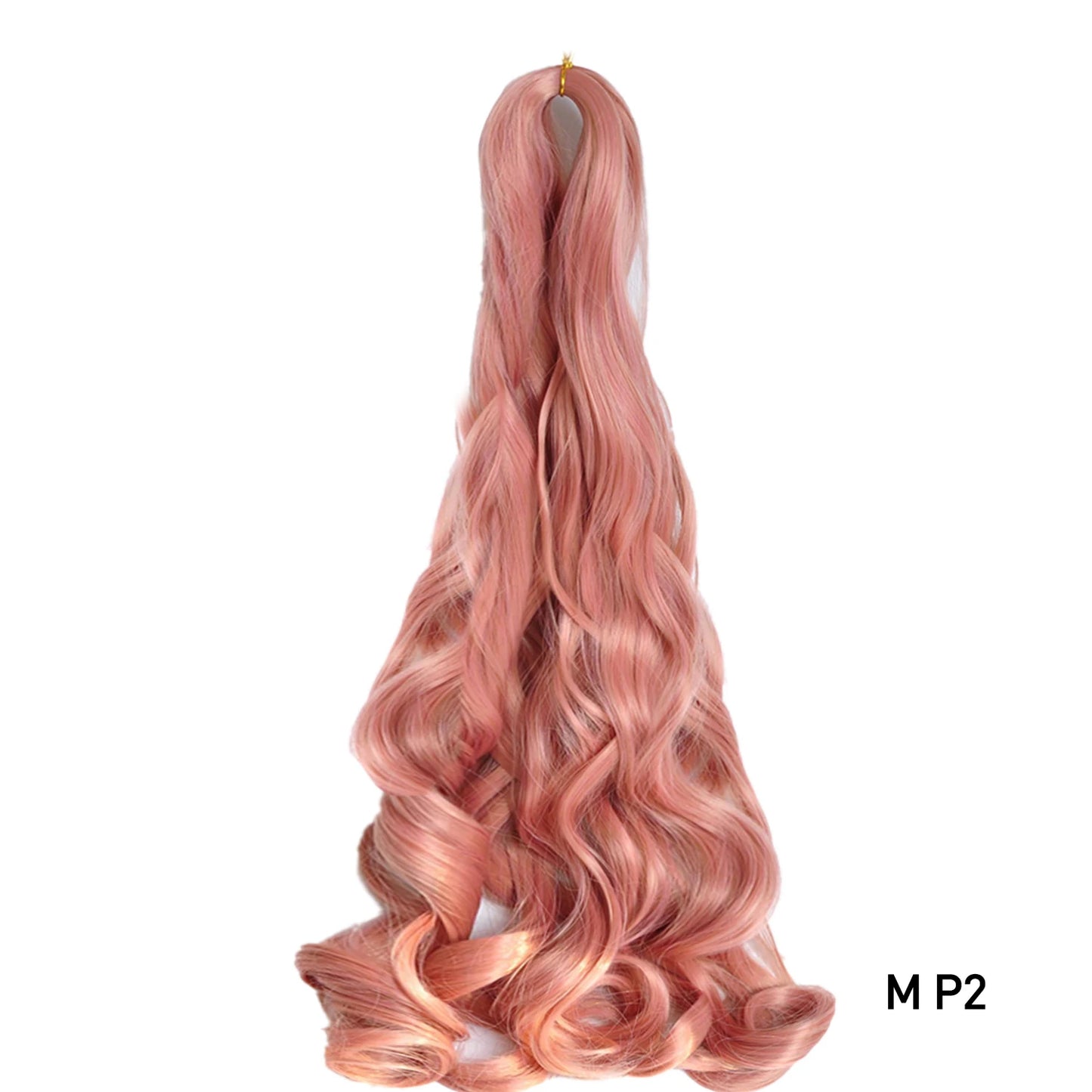 French Spiral Curls Pre Stretched Loose Synthetic Braiding Hair