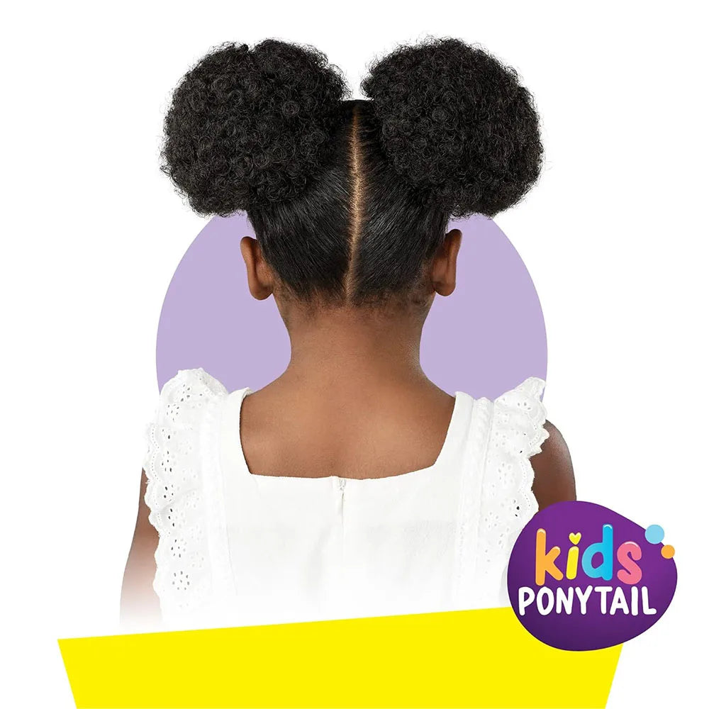 2Pcs Afro Puff Drawstring Ponytail, Synthetic Hair