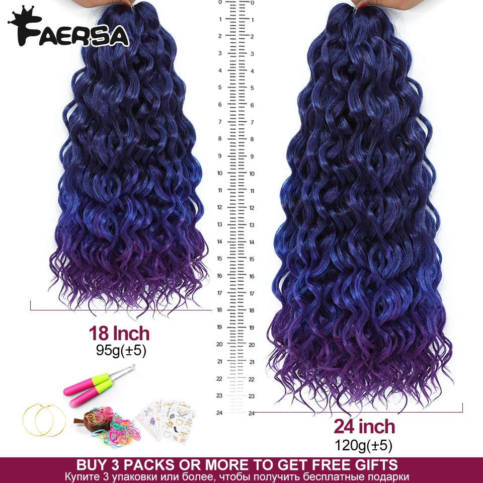Deep Wavy Twist Synthetic Crochet Hair