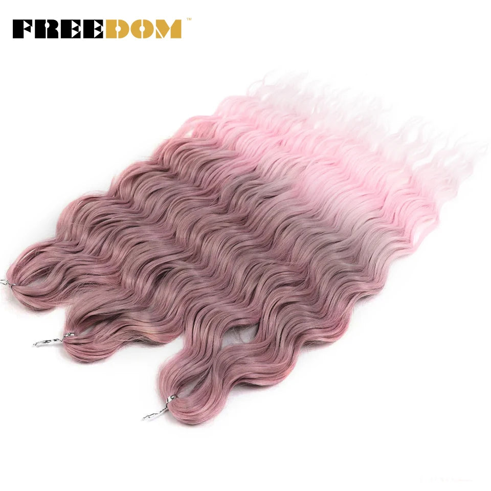 Deep Water Wave Synthetic 24inch Long Crochet Hair