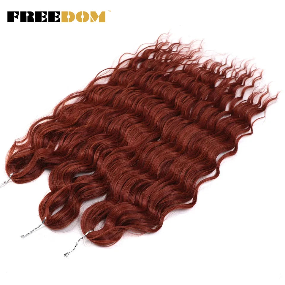 Synthetic Loose Deep Wave Crochet Hair - Various Colors Available